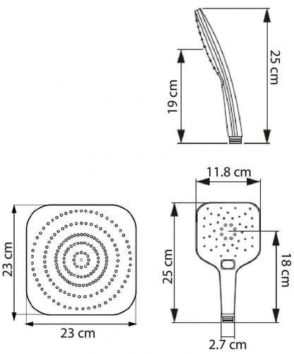 طاسة دش 25×25 مربع