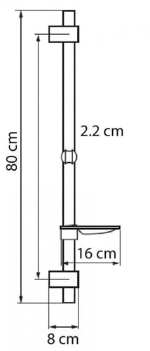 مسطرة 80 سم مربع