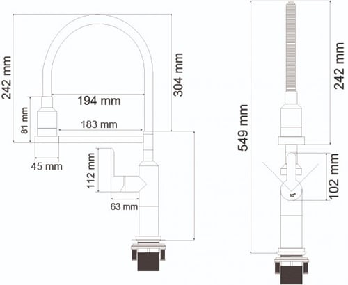 خلاط مجلى واحد خرم