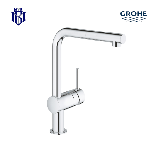 خلاط مجلى جروهي مينتا (Minta) كروم بمصب سحب (Pull-...