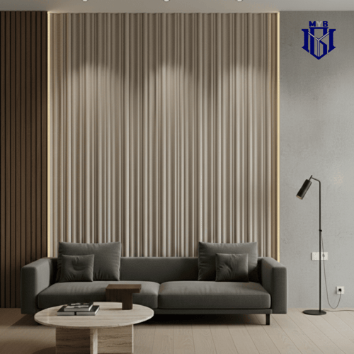 بديل الويفي خشبي فاتح (Natural Oak) - تصميم مموج 3...