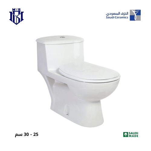 كرسي حمام إفرنجي فينوس الخزف السعودي - أبيض (متوفر...