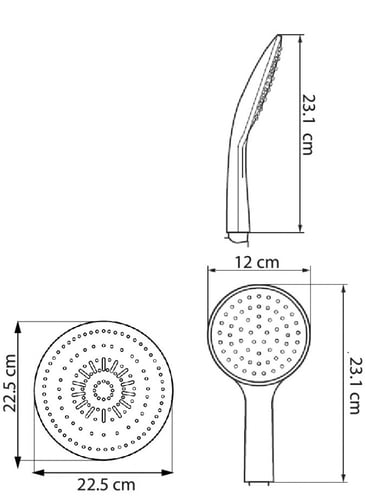 مسطرة 135 سم مدور