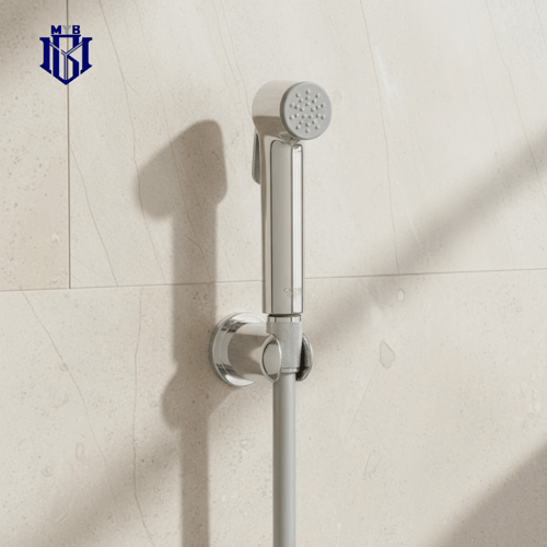 شطاف جروهي (GROHE) كروم مع لي رمادي مرن - تدفق ميا...