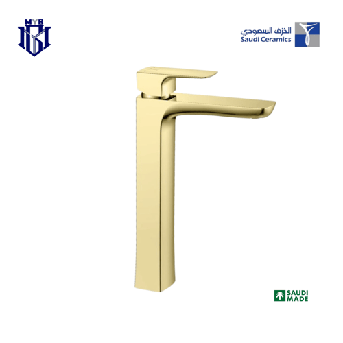 خلاط مغسلة الخزف السعودي كيوبست (Cubist) طويل للمغ...