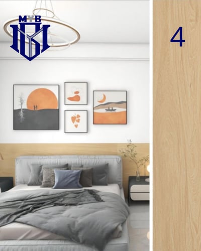 بديل خشب كوري سادة (60 × 290) متعدد الألوان