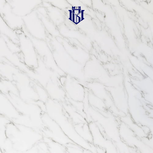 بديل رخام أبيض مرخم (290 × 122) سم سماكة 3 ملم