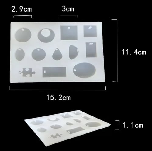 قالب سيليكون ميداليات حجم صغير