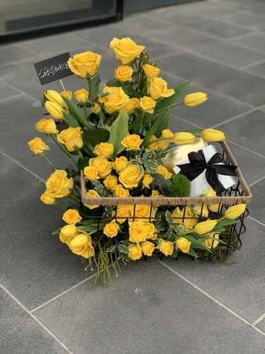 تنسيق الهديه على سلة