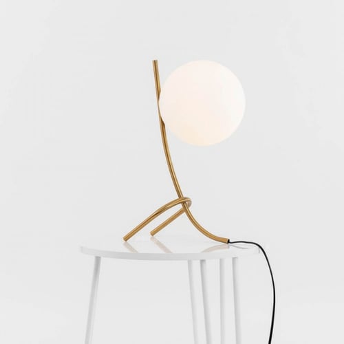 ابجورة مودرن كرة مضيئة وذراع ذهبي