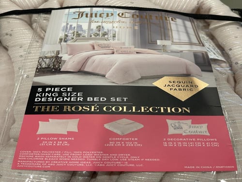 لحاف كنق سايز 5 قطع 2 كيس مخده كبير و 2 خداديات صغ...