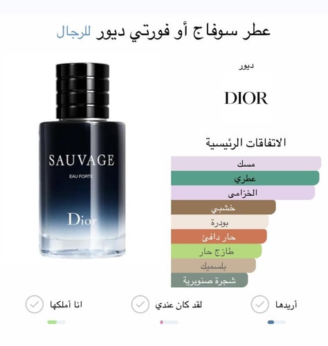 بوكس عطر ميني سوفاج ديور او فورت الجديد 10ML صب مع...