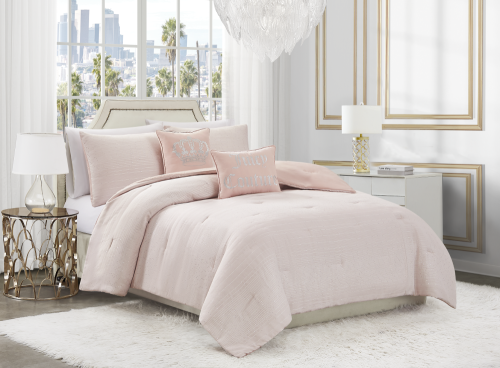 لحاف كنق سايز 5 قطع 2 كيس مخده كبير و 2 خداديات صغ...