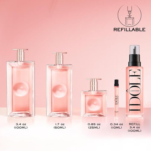 عطر نسائي ايدول لانكوم او دو برفيوم كبير 100ML قاب...