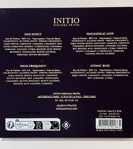 بوكس عينات نيش انيشيو مكون من 4 عينات عطور مختلفه...