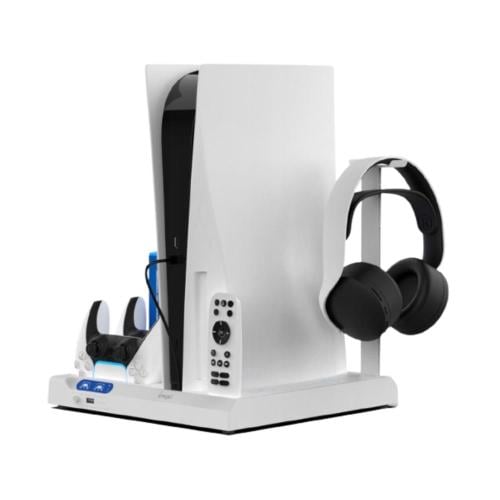 قاعدة تبريد بلاي ستيشن 5 مع حامل سماعه اللون أسود