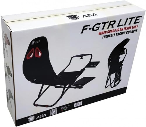 مقعد محاكاة السباق لايت اف جي تي ار من ASA (أسود)...