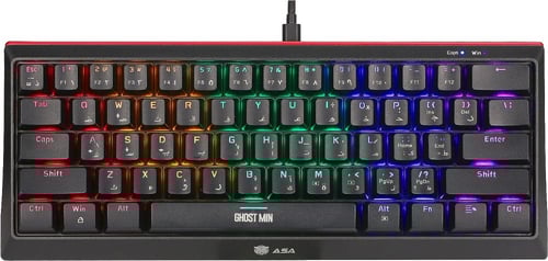 كيبورد العاب ميكانيكي سلكي من ايه اس ايه GHOST MIN...