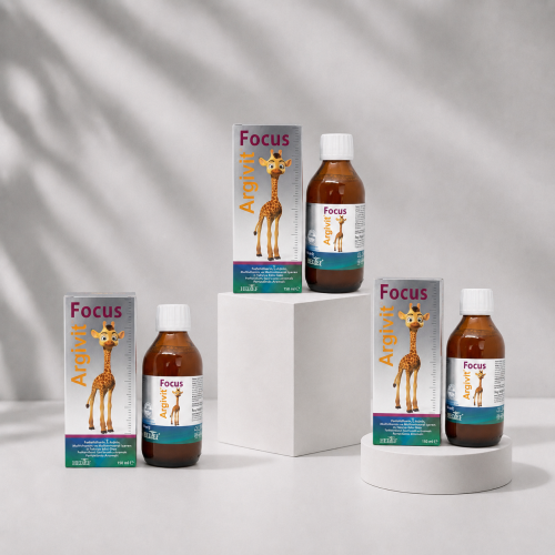 كورس 3عبوات شراب Argivit focus ل3 شهور