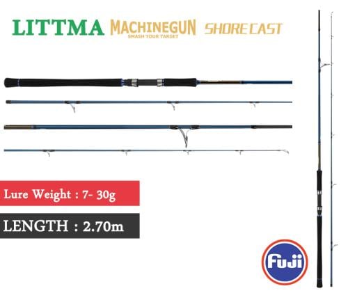 قصبة ليتما مشينقن MACHINEGUN SHORE CAST S-902ML