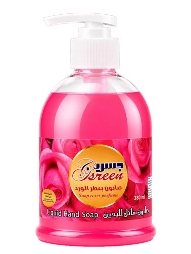 Jisreen Liquid Hand Soap 380ml - Rose Scent