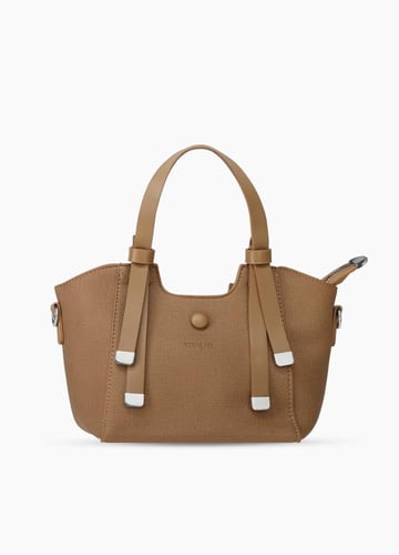 شنطة جلد مطفي مجعد ناعم نسائي بقاعدة مسمار من ستيف...