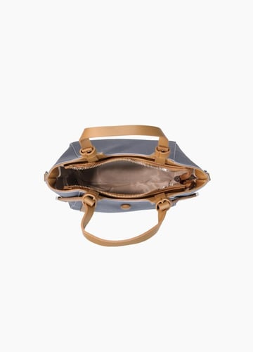 شنطة جلد مطفي مجعد ناعم نسائي بقاعدة مسمار من ستيف...