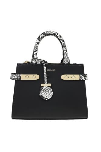 شنطة يد وكتف جلد نسائي من ستيفانو