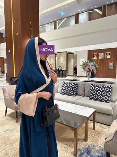 290 -الطرحة التركوازي-