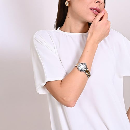 ساعة نسائي ماركة ايفوريا 5927 فضي ميناء أبيض