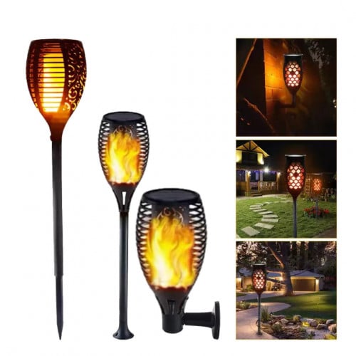 مصباح شعلة خارجي 96 LEDs مقاوم للماء بإضاءة وميض ا...