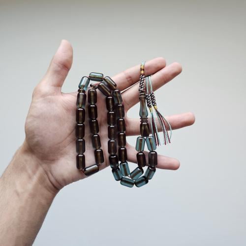 زعفراني - أزرق مائي