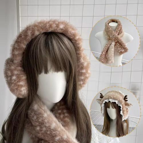رباط رأس من فرو الغزال| Deer scarf