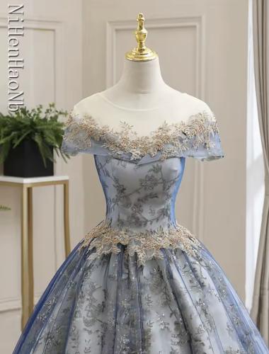 فستان فيكتوري الالماسة الزرقاء | victorian dress