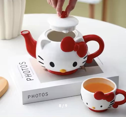 طقم بريق الشاي هيلو كيتي | Hello kitty Cup