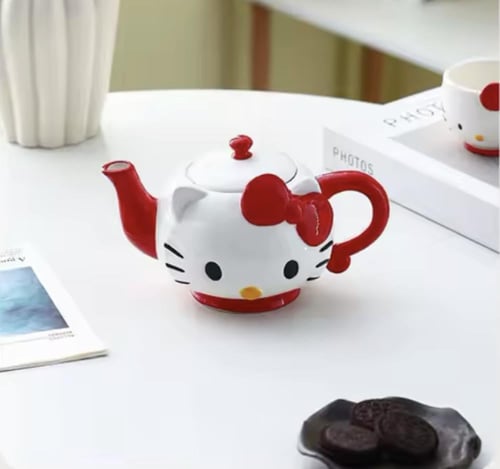 طقم بريق الشاي هيلو كيتي | Hello kitty Cup