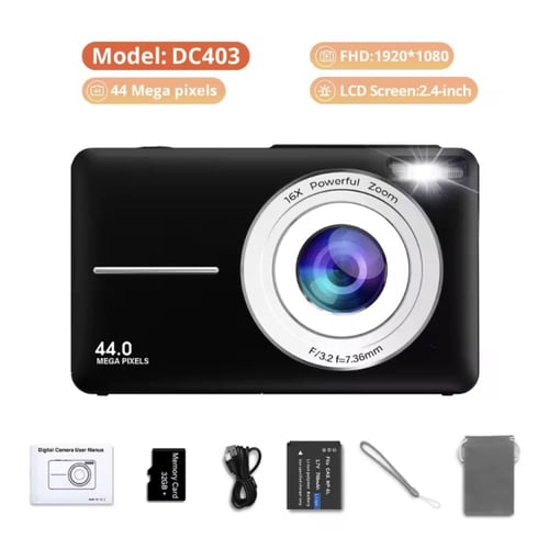 كاميرا ديجيتال بلاك | Digital Camera HD 2.4 Inch 1...