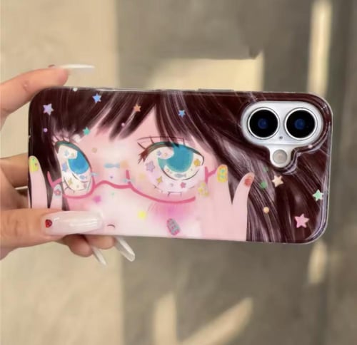 كفر | Glittering Big Eyes Comic Girl