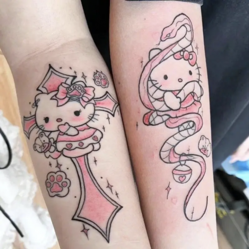 تاتو هيلو كيتي | hello kitty temp tattoos