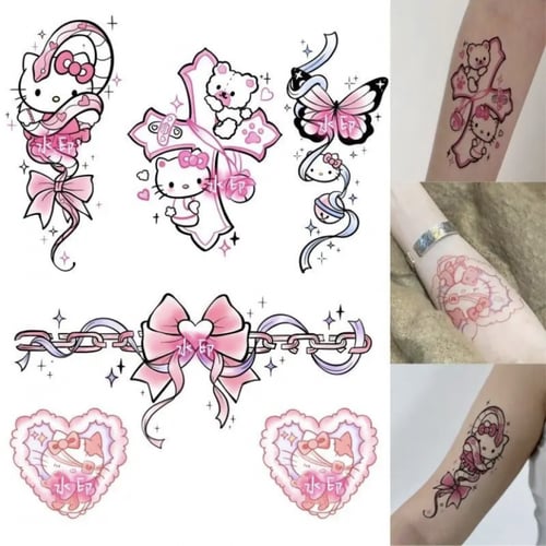 تاتو هيلو كيتي | hello kitty temp tattoos