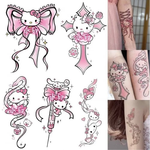 تاتو هيلو كيتي | hello kitty temp tattoos
