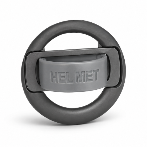 حامل وخاتم هاتف مغناطيسي رمادي بتصميم حزام مرن من أرك (ARC Helmet Magnetic Phone Grip and Holder - Grey)