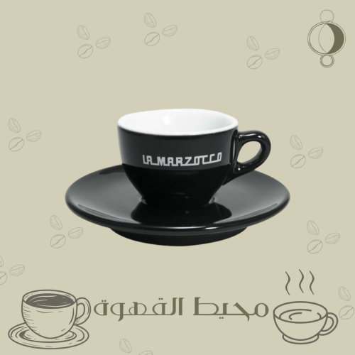 كوب إسبريسو لينيا أسود من لامارزوكو