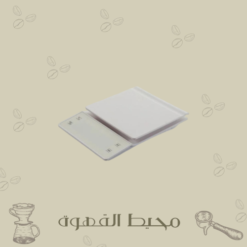 ميزان رقمي LED ابيض