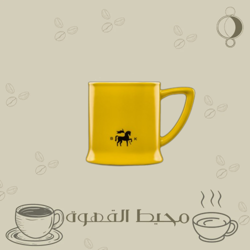كوب سيراميك بلاك نايت - أصفر