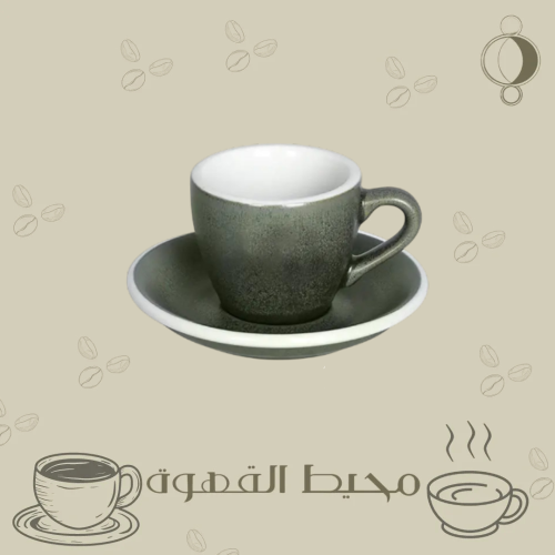 كوب اسبريسو 80مل من لوفرامكس أخضر غامق