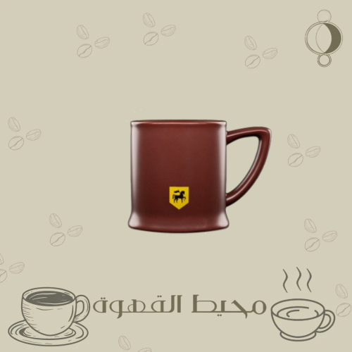 كوب سيراميك بلاك نايت - بني داكن