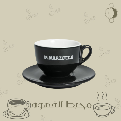 كوب كابتشينو لينيا أسود من لامارزوكو