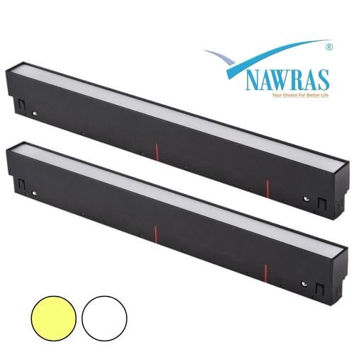 كشاف فلات مغناطيسي 30 سم مسطرة بنل 12W | متوفر بـ...