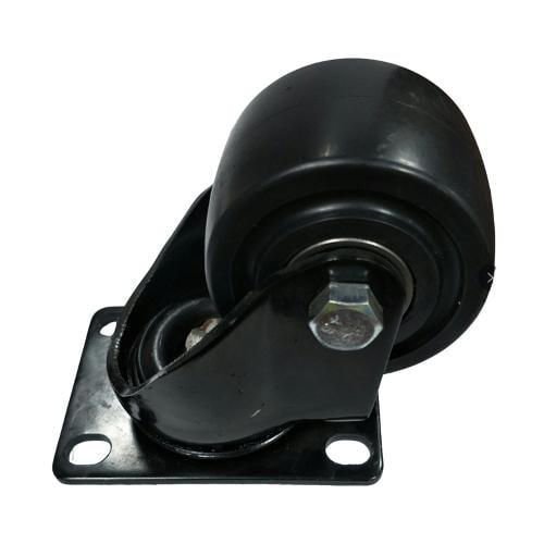 كفر كاستر بلاستيك أسود متحرك 360° للعربات والمعدات...